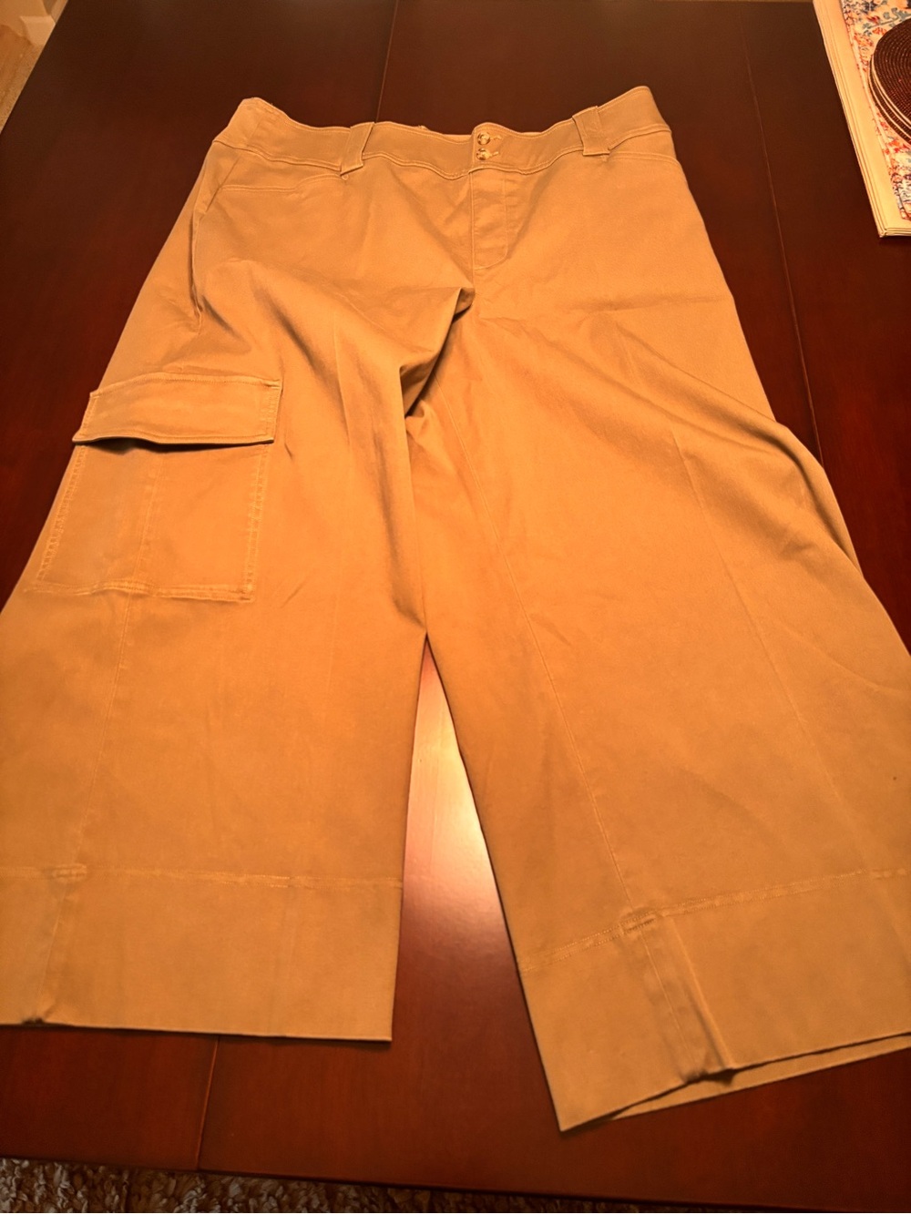 Women’s Olive Green Cargo Pants - Comfortable Cotton Blend